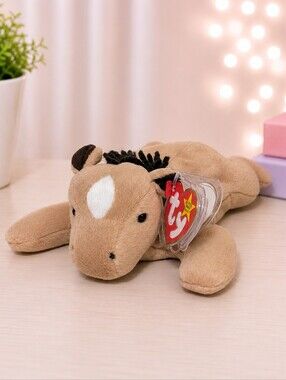Derby Ty Beanie Baby Tan Horse Plush